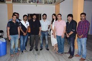 Chiranjeevi Watches Supreme Movie at Prasad Labs